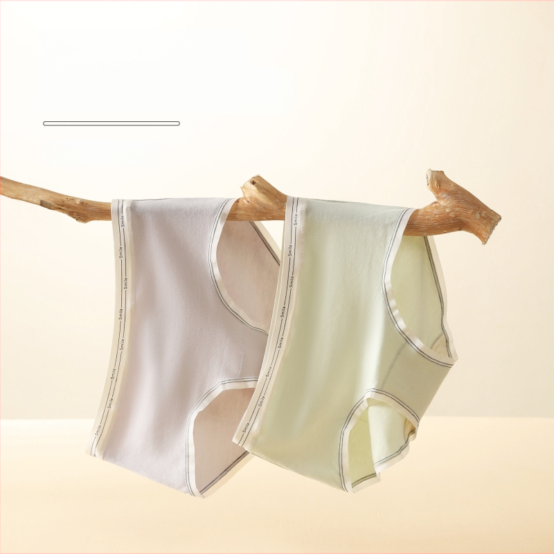 Naiste puuvillased õmblusteta aluspüksid keskmise talje, hingavad, antibakteriaalsed