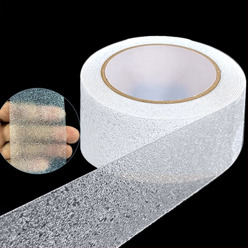 PEVA anti-slip juosta voniai, baseinui ir laiptams — skaidri, atspari vandeniui, atspari dilimui, su vandens pagrindu klijais