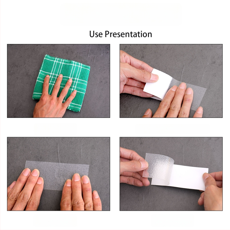 PEVA anti-slip juosta voniai, baseinui ir laiptams — skaidri, atspari vandeniui, atspari dilimui, su vandens pagrindu klijais