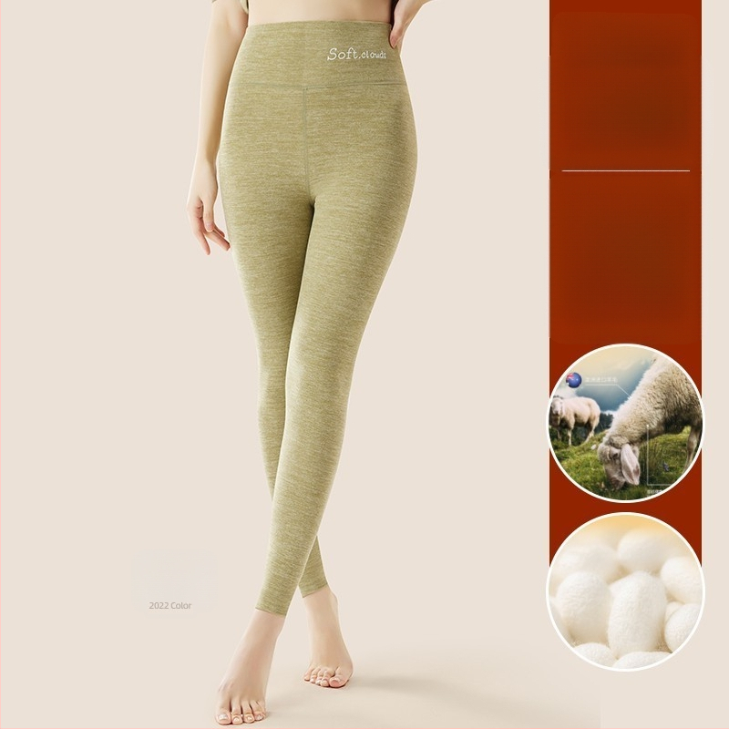 Moteriškos terminės kelnaitės su fliso viduje, cropped, vienos spalvos, poliesterio 80–90%, storis 201–250 g/m², sėdmenų pakėlimas