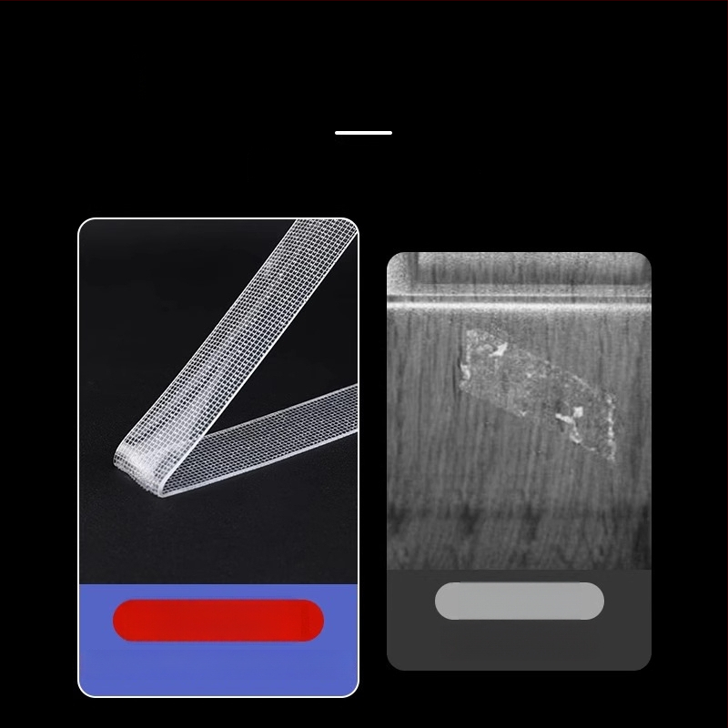 Tinklelinė dvipusė lipni juosta, didelis klampumas, be likučių, nano pastos pagrindas, 2 mm storis