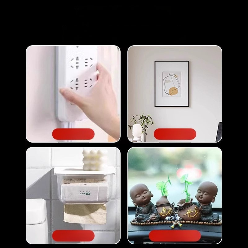 Tinklelinė dvipusė lipni juosta, didelis klampumas, be likučių, nano pastos pagrindas, 2 mm storis