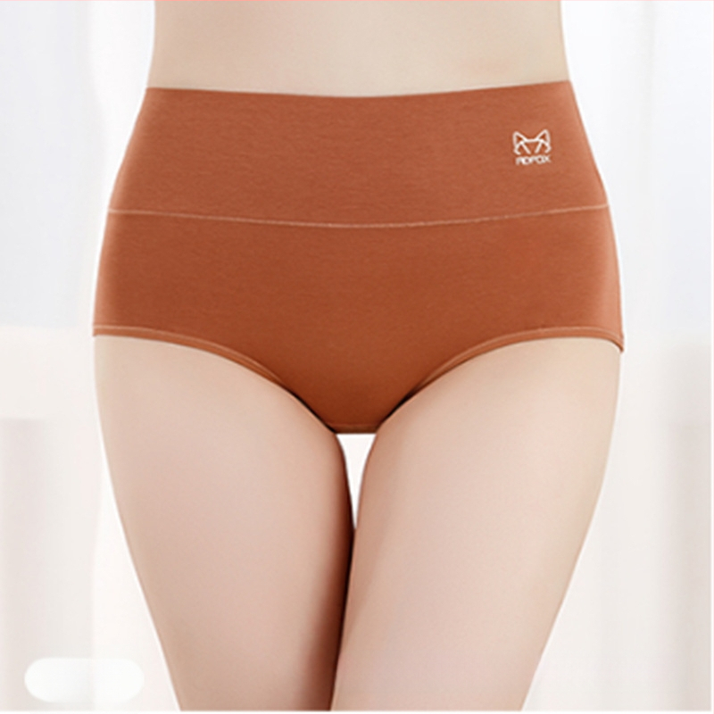 Naiste kõrge vöökoht puuvillast aluspesu — antibakteriaalne, hingav, keha kuju (tuharate tõstmine, kõhu pinguldumine)