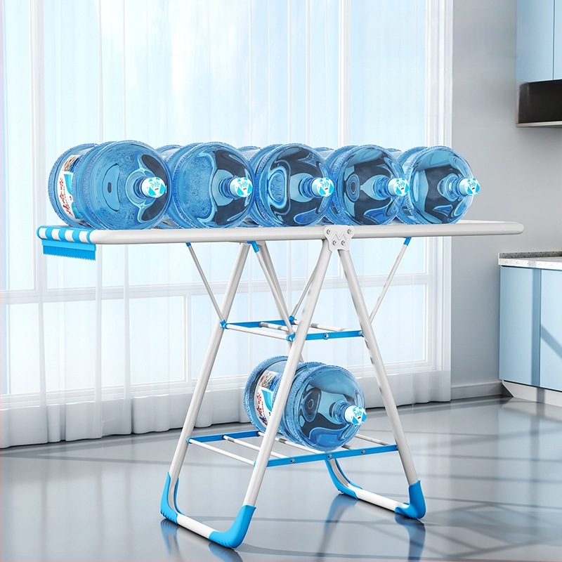 Grīdas statīvs žāvēšanai ar spārnu formu, salokāms, dzelzs