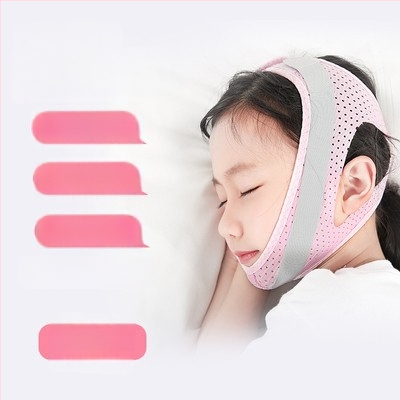 Vaikams skirtas burnos kvėpavimo korekcijos diržas — užkerta kelią burnos atidarymui miego metu; Prekės ženklas Li Yue, Modelis: Mouth Breathing Correction Belt