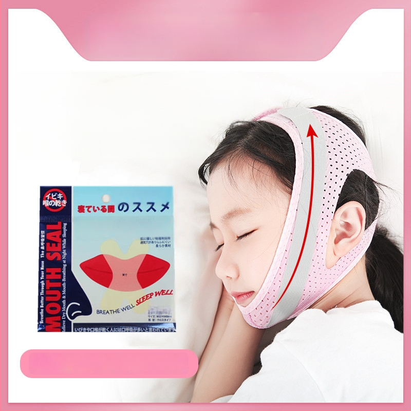Vaikams skirtas burnos kvėpavimo korekcijos diržas — užkerta kelią burnos atidarymui miego metu; Prekės ženklas Li Yue, Modelis: Mouth Breathing Correction Belt
