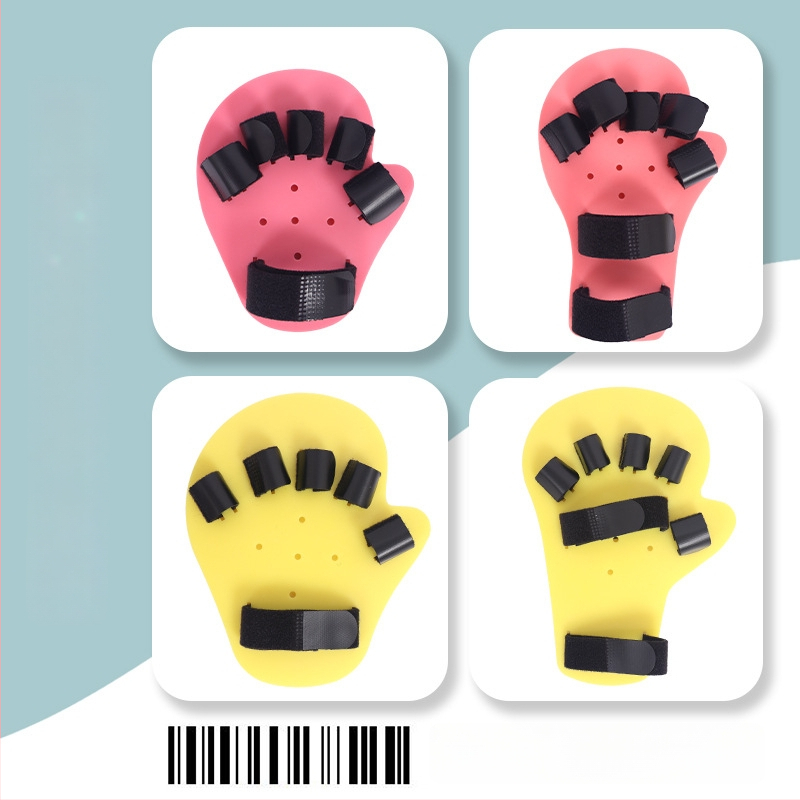 Laste sõrmede rehabilitatsioonifiksatsiooni seade - plastist komposiitmaterjal, konks ja lukk, kätele, võimalik logode trükk