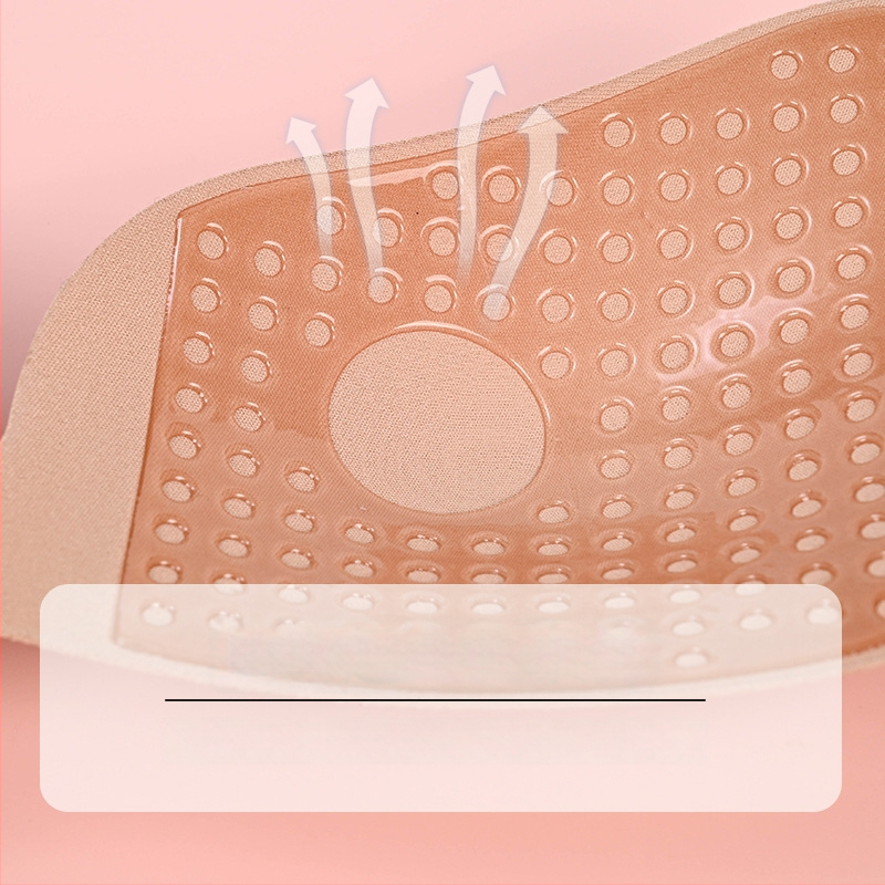 Nematomas krūties lipdukas su sparnelėmis vestuvinei sukniai - nailonas, plonas, kvėpuojantis, neslystantis, sparno forma