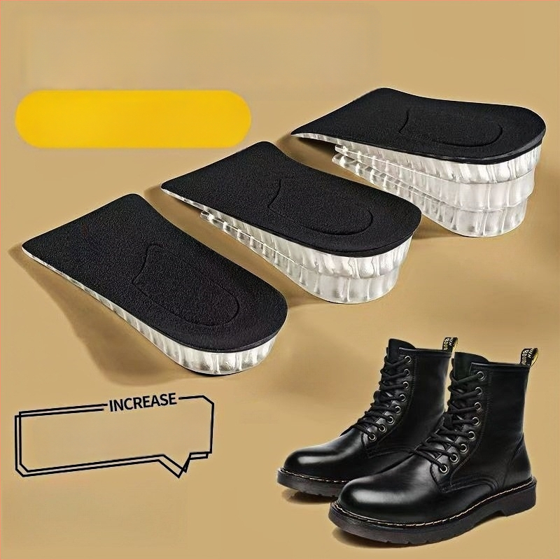 Silikoonist kõrgendav sisetald – läbipaistev mitmekihiline poolpad, unisex täiskasvanutele, sobib sportlikele, nahkjalatsitele ja saabastele