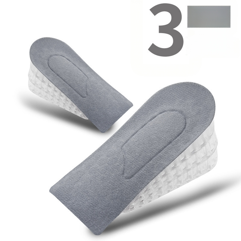 Silikoonist kõrgendav sisetald – läbipaistev mitmekihiline poolpad, unisex täiskasvanutele, sobib sportlikele, nahkjalatsitele ja saabastele