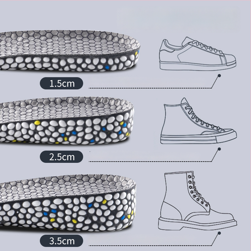 TPU sportlik sisetald kõrguse tõstmiseks, 3A antibakteriaalne/deodorant, hingav, löögisummutav, EU suurused 35–46