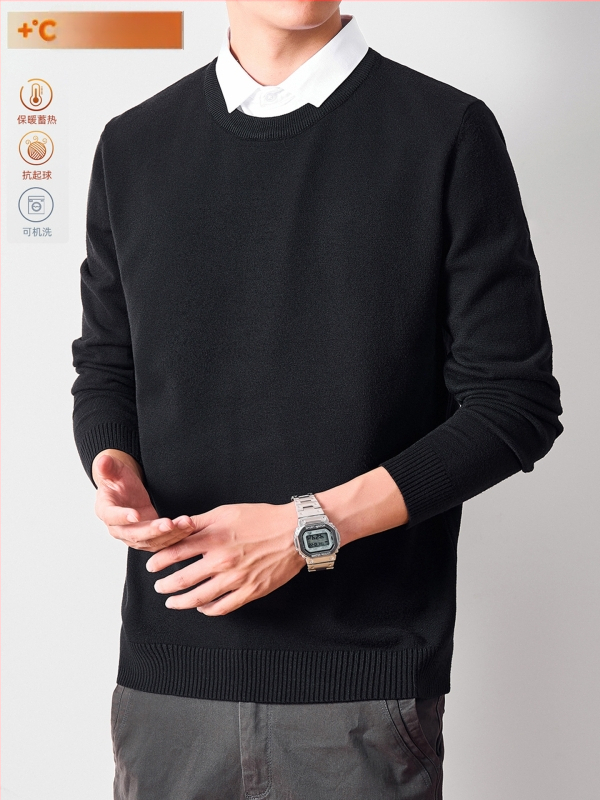 Meeste võlts kaheosaline džemprit, särgikaelaga, pikkade varrukatega, kitsas lõige; Modal-viskoos segu (polüester 30,2%, viskoos 29,4%, akrüül 22%, nailon 18,4%), sügis 2025