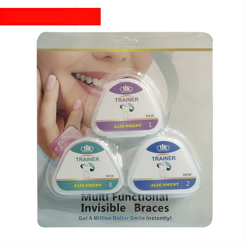 Junlaikang 201 nauji nematomi breketai suaugusiems, retaineris, naktinis dantų šepetėlis nuo nusidėvėjimo