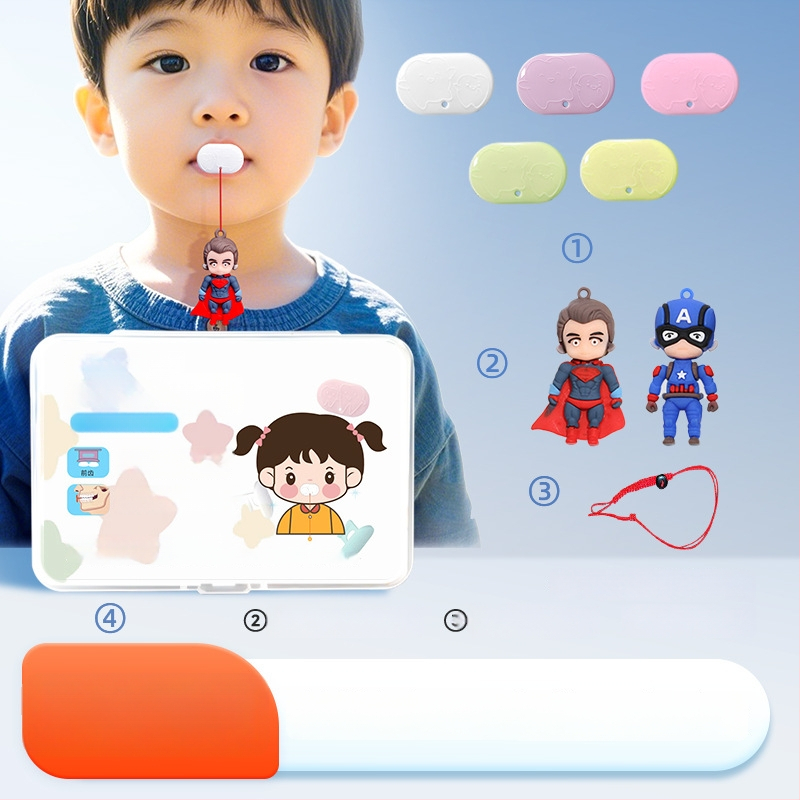 Huulelihaste treener suukaudse hingamise korrigeerimiseks – anti-snoring seade, täiskasvanutele, PP-materjal, kohandamiseta, adenoidses hüpertroofia kontekstis