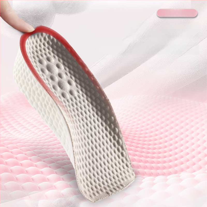 Aukštinantis įdėklas batams su septyniais taškais pagalvėle ir arka palaikymu, pusė įdėklo, PU ir audinys, unisex