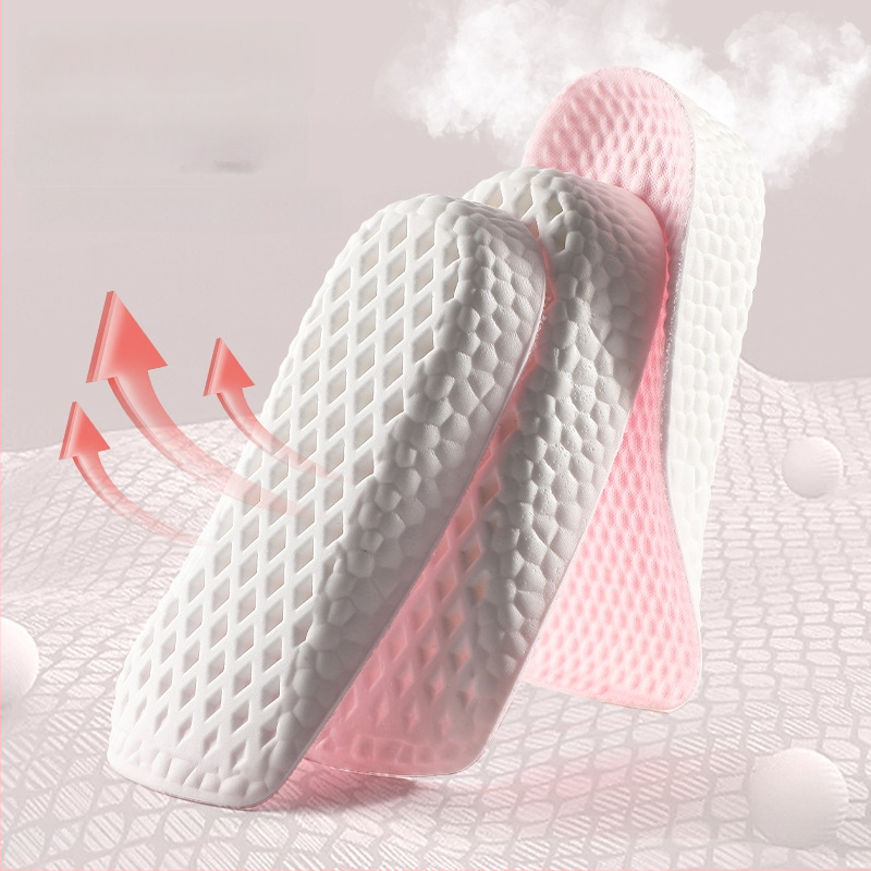 Aukštinantis įdėklas batams su septyniais taškais pagalvėle ir arka palaikymu, pusė įdėklo, PU ir audinys, unisex