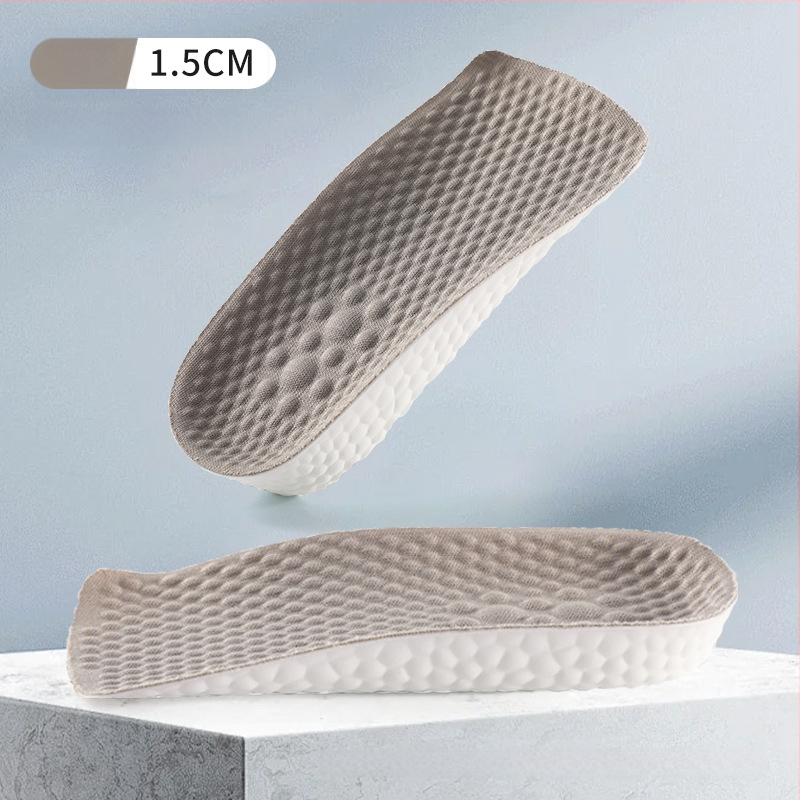 Aukštinantis įdėklas batams su septyniais taškais pagalvėle ir arka palaikymu, pusė įdėklo, PU ir audinys, unisex