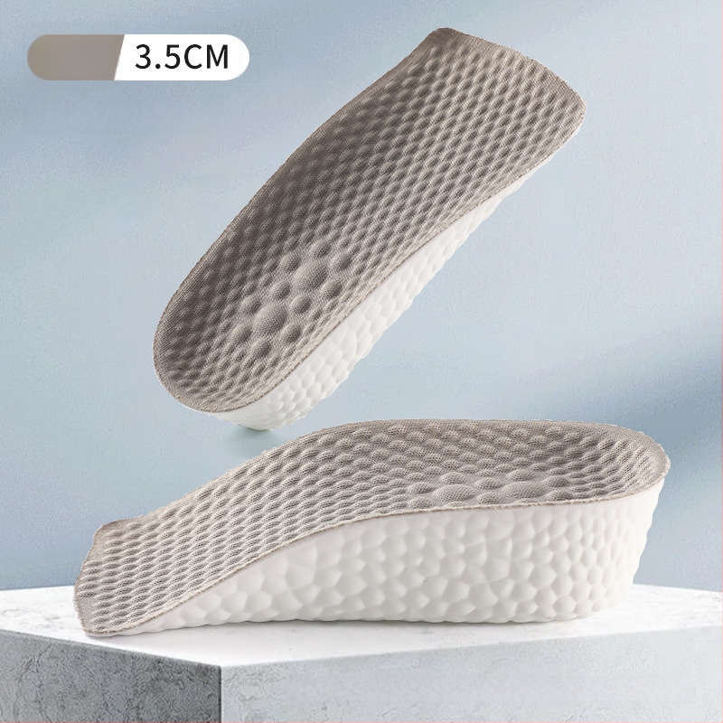 Aukštinantis įdėklas batams su septyniais taškais pagalvėle ir arka palaikymu, pusė įdėklo, PU ir audinys, unisex