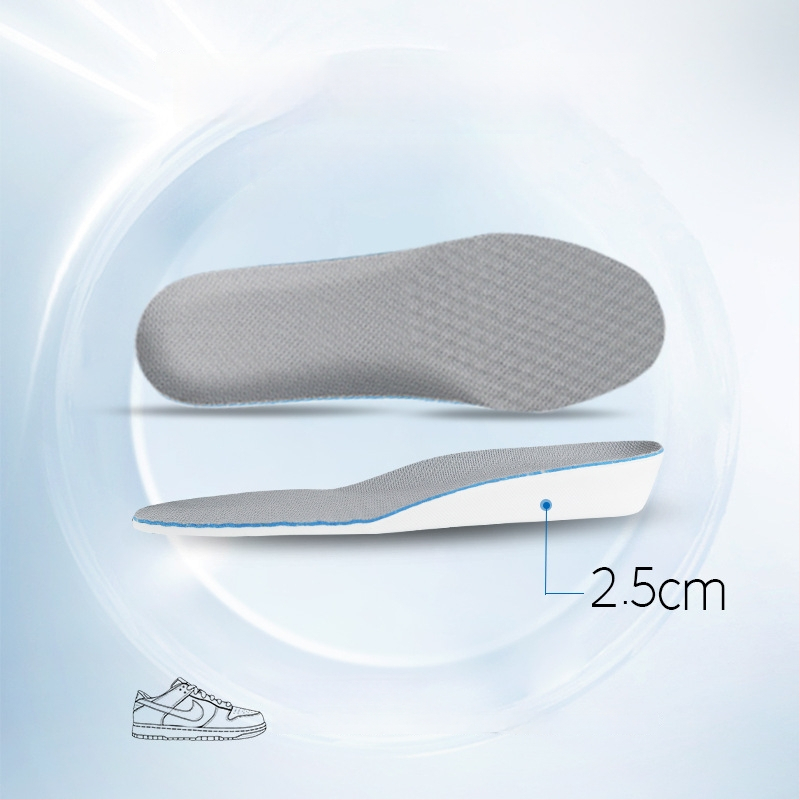 Nematomas aukštinimo įdėklas su paslėptu kulnu, EVA, visas įdėklas, tinka vyrams ir moterims