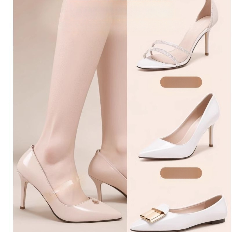 Skaidrūs nematomi moterų aukštakulnių batų raišteliai su anti-slip juostomis, užtikrinantys tvirtą laikymą — Prekės kodas: Cx-yunqie — Sezonos: visos