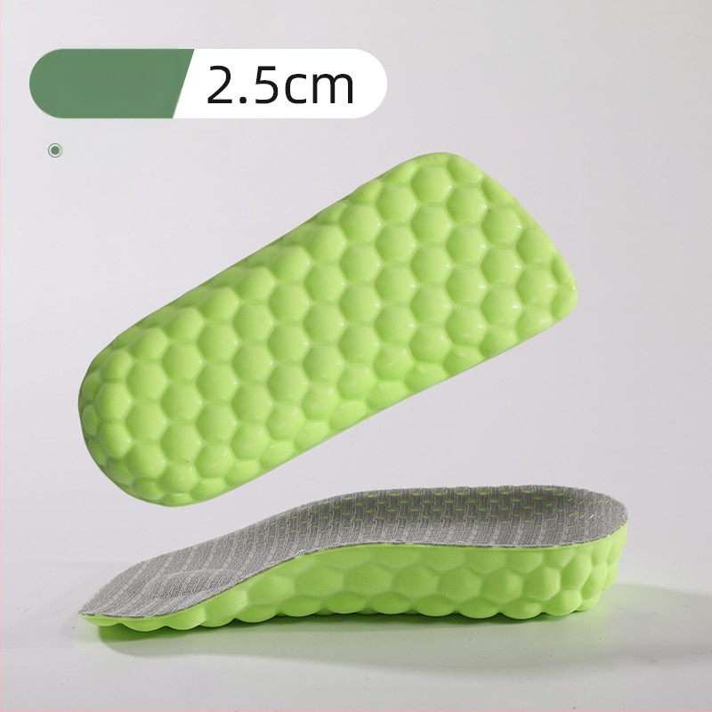 Masažo pakylėjimo įdėklas vyrams ir moterims, nematoma pusė kilstelėto įdėklo, arkos palaikymas, kvėpuojantis PU, vidinis aukštis 1.5/2.5/3.5 cm