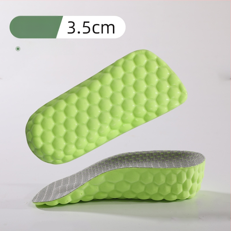 Masažo pakylėjimo įdėklas vyrams ir moterims, nematoma pusė kilstelėto įdėklo, arkos palaikymas, kvėpuojantis PU, vidinis aukštis 1.5/2.5/3.5 cm