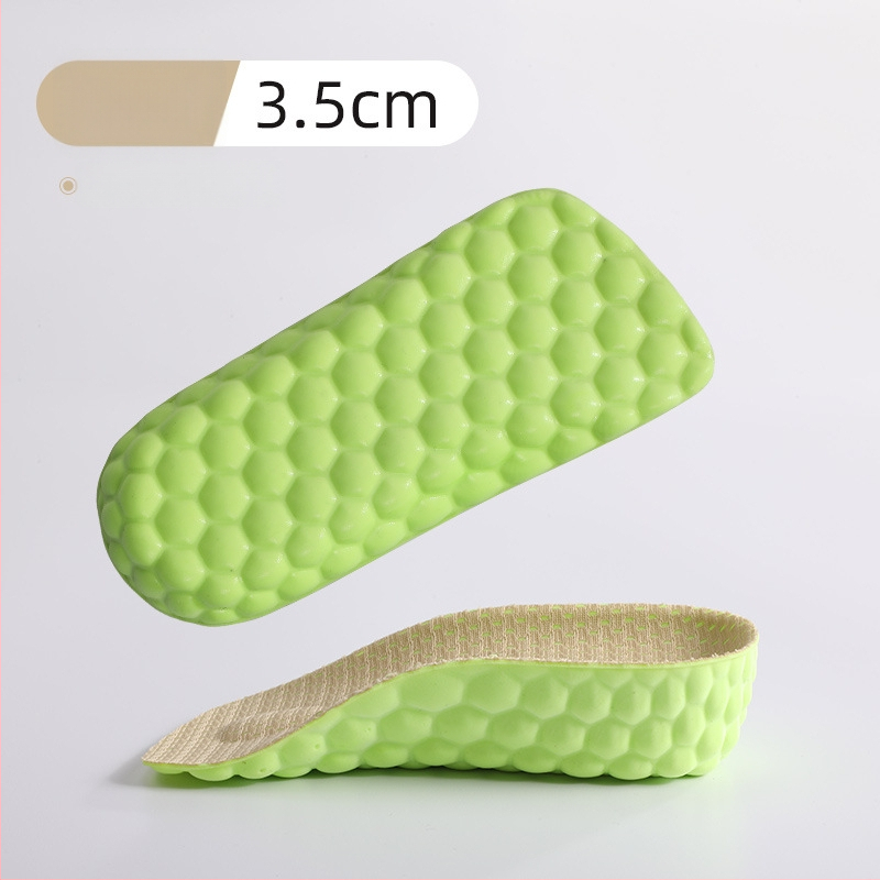 Masažo pakylėjimo įdėklas vyrams ir moterims, nematoma pusė kilstelėto įdėklo, arkos palaikymas, kvėpuojantis PU, vidinis aukštis 1.5/2.5/3.5 cm