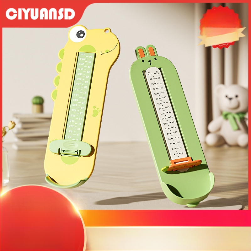 Kūdikio ir vaiko pėdos ilgio matavimo prietaisas, ABS plastikas, modelis 125-2, 24 cm ilgis, tinka sportbačiams, batams ir sandalėms