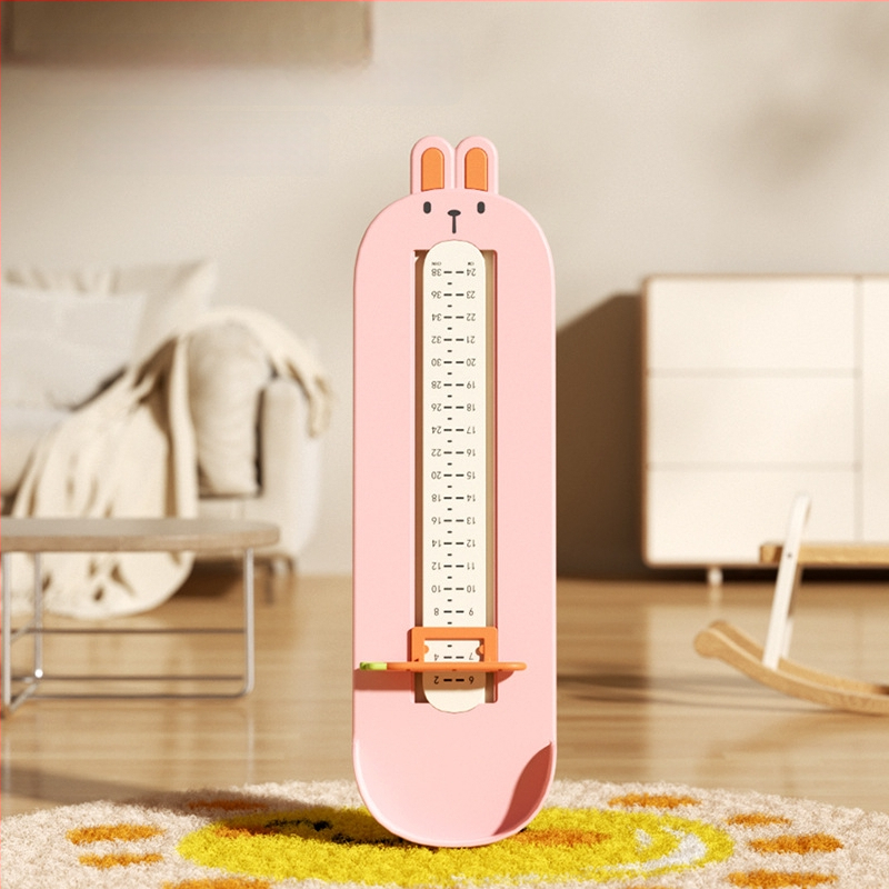 Kūdikio ir vaiko pėdos ilgio matavimo prietaisas, ABS plastikas, modelis 125-2, 24 cm ilgis, tinka sportbačiams, batams ir sandalėms