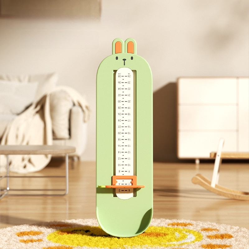 Kūdikio ir vaiko pėdos ilgio matavimo prietaisas, ABS plastikas, modelis 125-2, 24 cm ilgis, tinka sportbačiams, batams ir sandalėms