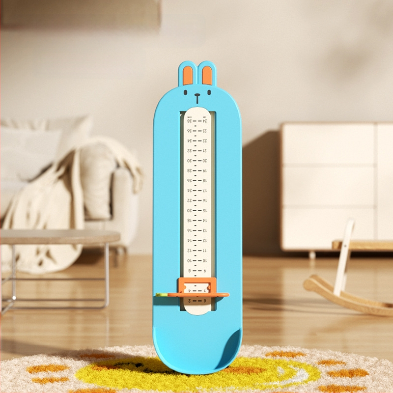 Kūdikio ir vaiko pėdos ilgio matavimo prietaisas, ABS plastikas, modelis 125-2, 24 cm ilgis, tinka sportbačiams, batams ir sandalėms