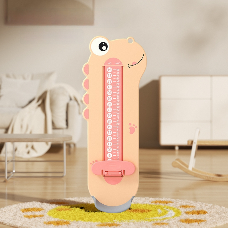 Kūdikio ir vaiko pėdos ilgio matavimo prietaisas, ABS plastikas, modelis 125-2, 24 cm ilgis, tinka sportbačiams, batams ir sandalėms