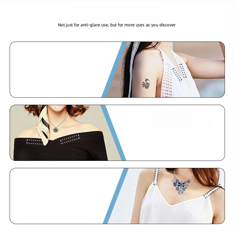 Mimanfen ultra plonas medvilninis kaklo pleistras — be pėdsakų, kvėpuojantis, nematomas, prakaitą mažinantis, neslystantis