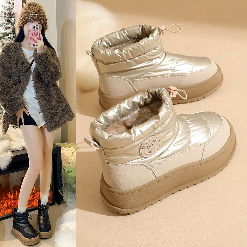 Naiste lumemütsid lumesaapad - veekindlad, libisemiskindlad, fleece vooder, kõrge varv, kummist tald