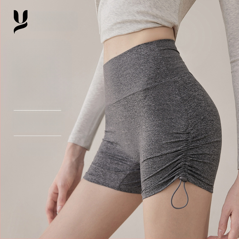 Naised hingavad sportlikud lühikesed püksid – kolmandik pikkus, polüester, Youyou kaubamärk, suvi 2025