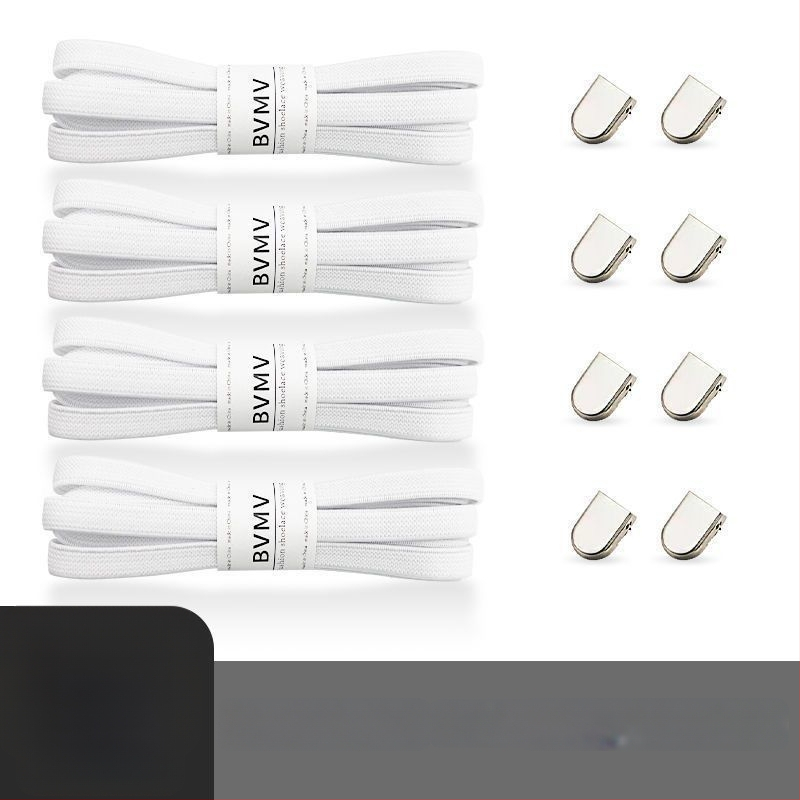 Elastinės raištelės be rišimo su sagtimi audiniams batams – pavasariui