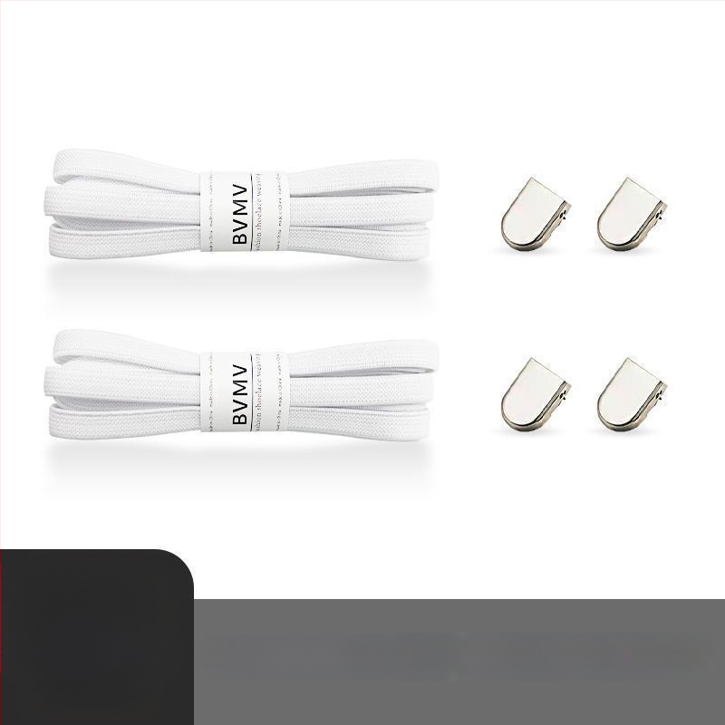 Elastinės raištelės be rišimo su sagtimi audiniams batams – pavasariui