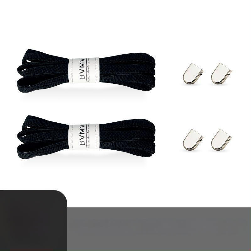 Elastinės raištelės be rišimo su sagtimi audiniams batams – pavasariui