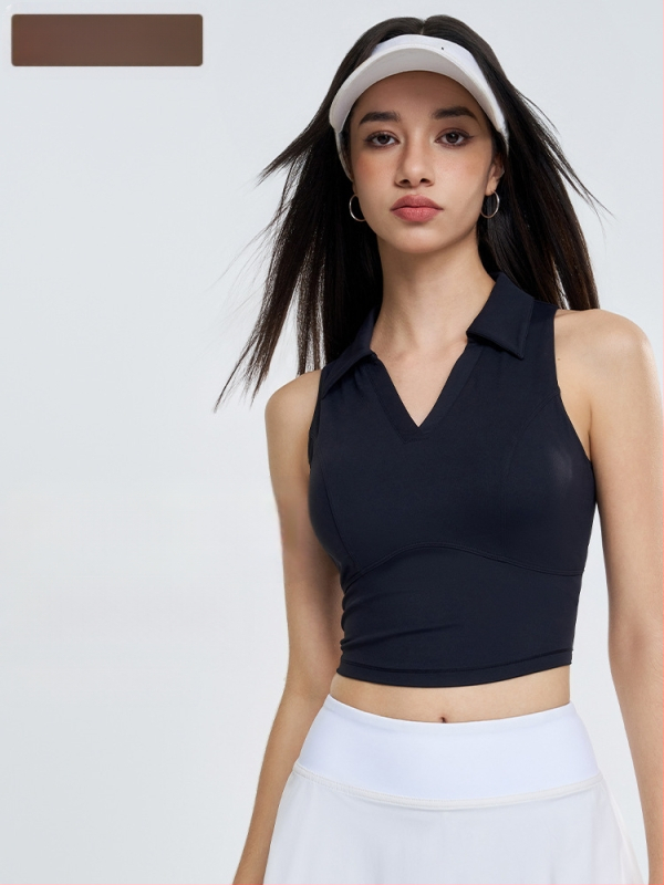 OTSA sporditoop fikseeritud rinnahoidja tassidega treeningute ja jooga jaoks, niiskusjuhtiv, kiiresti kuivab, Nylon Spandex (80/20)