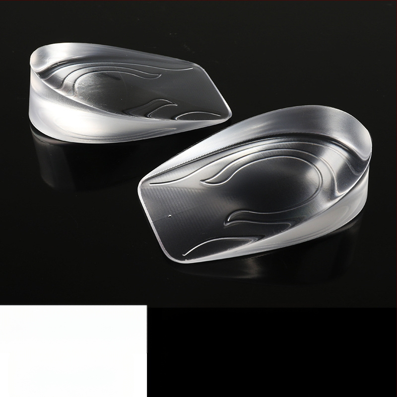 Nematomas silikonos aukštinimo įdėklas – pusės įdėklas, silikono veliūro medžiaga, universalus, tinkamas sportinei, odinei, batams ir kasdieninei avalynei