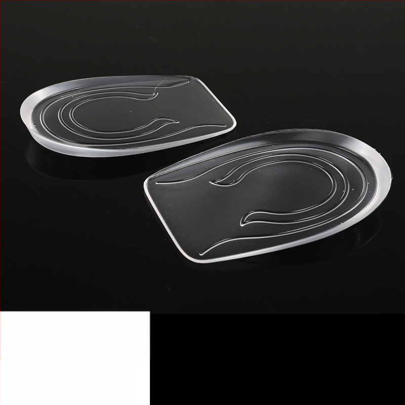 Nematomas silikonos aukštinimo įdėklas – pusės įdėklas, silikono veliūro medžiaga, universalus, tinkamas sportinei, odinei, batams ir kasdieninei avalynei