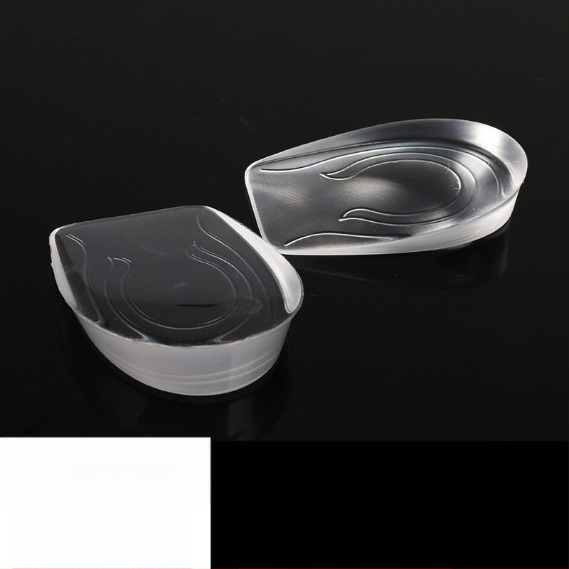 Nematomas silikonos aukštinimo įdėklas – pusės įdėklas, silikono veliūro medžiaga, universalus, tinkamas sportinei, odinei, batams ir kasdieninei avalynei