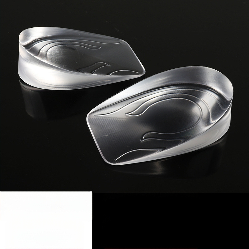 Nematomas silikonos aukštinimo įdėklas – pusės įdėklas, silikono veliūro medžiaga, universalus, tinkamas sportinei, odinei, batams ir kasdieninei avalynei