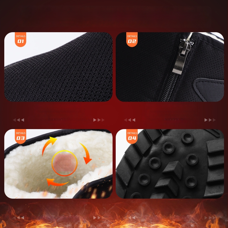 Meeste talvekingad nahkse ülaosaga, kunstliku karusnahaga vooder, Slip-On disain, lame kont 1–3 cm