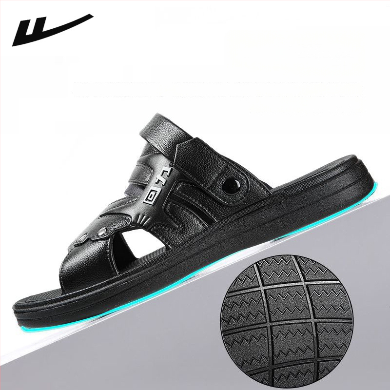 Meeste PVC sandaalid, ülaosa PVC, tallad PVC, vaba aja stiil, avatud varvas