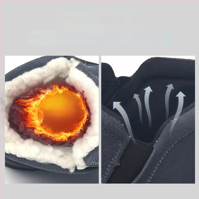 Žieminiai apsauginiai batai su plienine nosimi, nubuko viršus, vidutinio aukščio, atsparūs perforacijai ir smūgiams