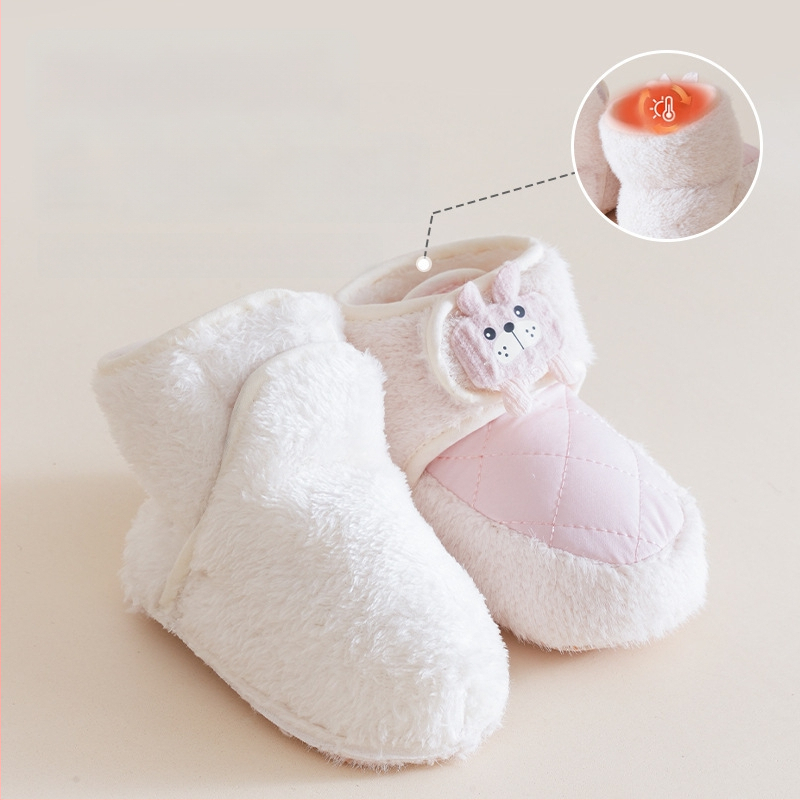 Kūdikių bateliai su Velcro užsegimu, universalūs, 6–12 mėnesių, viršus drobė, EVA padas