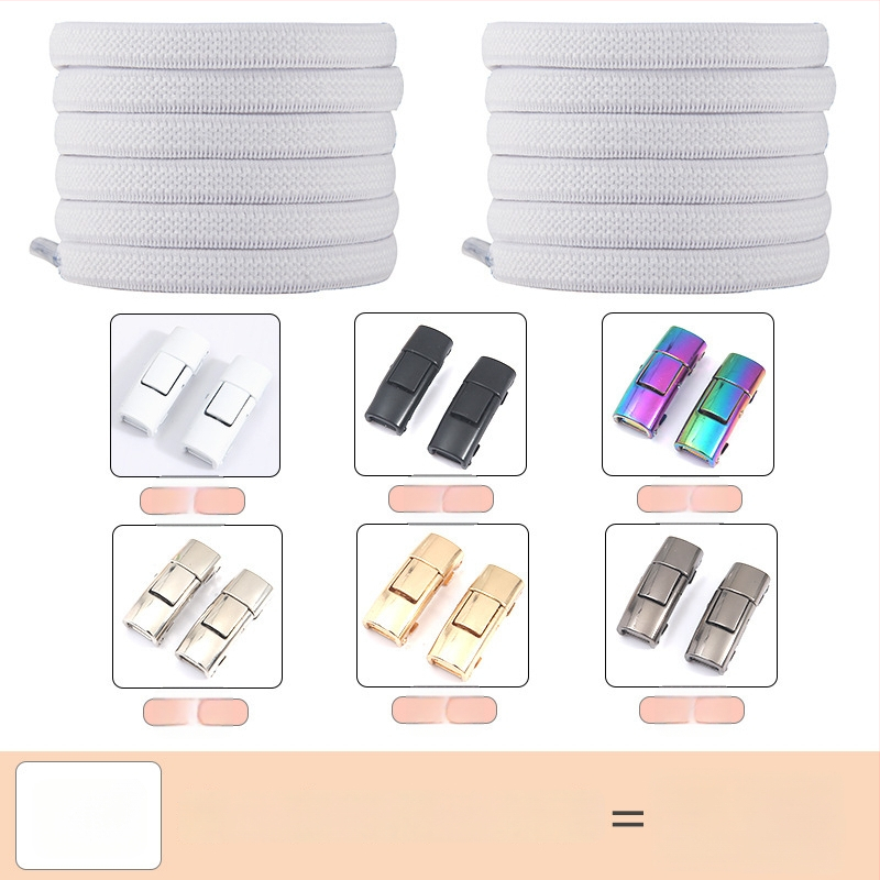 PC046 Batų raištelių fiksavimo sistema – elastinė, be rišimo, tinka sportbačiams, odiniams batams, aulinėms, kasdieniams ir audiniams – ilgis 1 m – Jin Ying