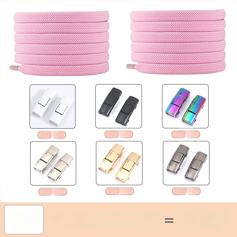 PC046 Batų raištelių fiksavimo sistema – elastinė, be rišimo, tinka sportbačiams, odiniams batams, aulinėms, kasdieniams ir audiniams – ilgis 1 m – Jin Ying