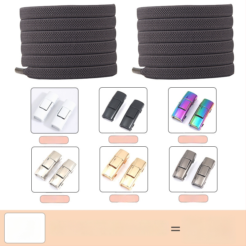 PC046 Batų raištelių fiksavimo sistema – elastinė, be rišimo, tinka sportbačiams, odiniams batams, aulinėms, kasdieniams ir audiniams – ilgis 1 m – Jin Ying